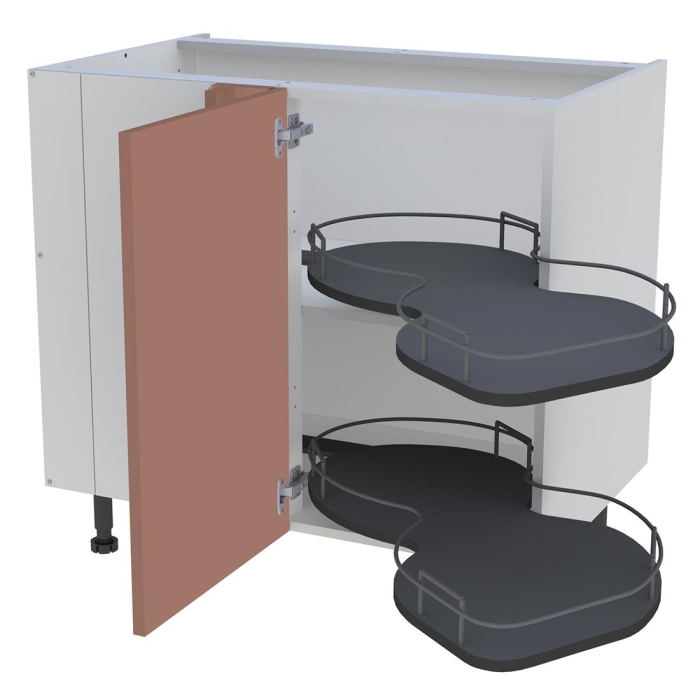 Meuble bas cuisine 1 porte H. 87 cm x L. 90 cm - BSA110G - Terracotta mat