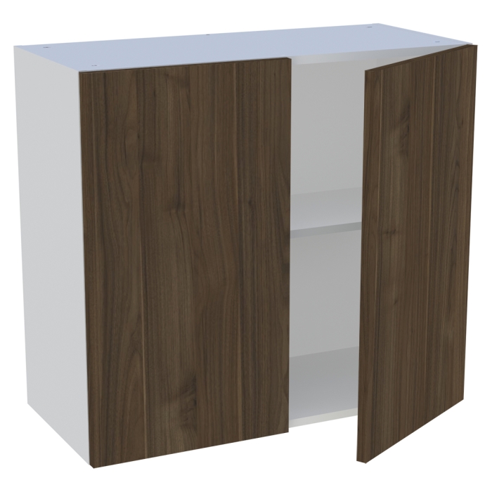 Meuble haut cuisine 2 portes H. 72 cm x L. 80 cm - Noyer foncé