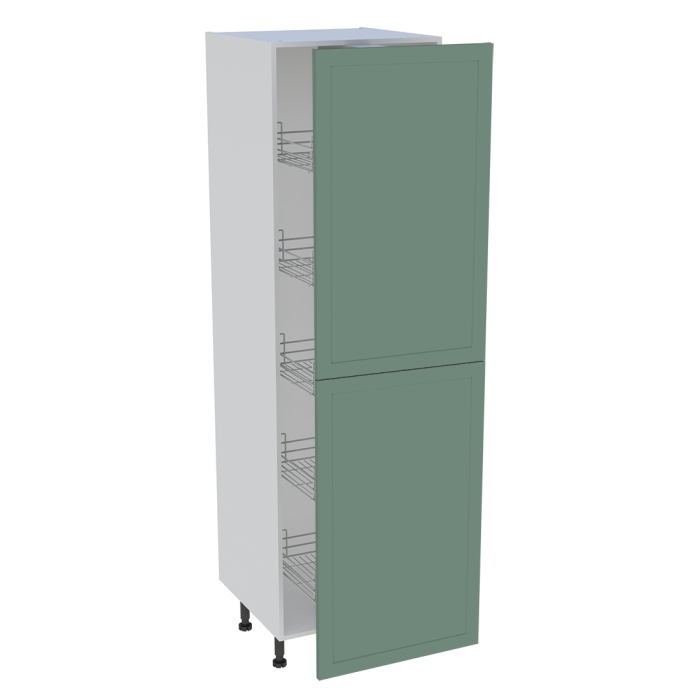 Colonne cuisine 2 portes H. 216,6 cm x L. 60 cm - C2P601EX - Vert sauge cadre
