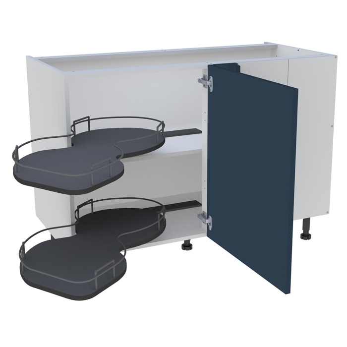 Meuble bas cuisine 1 porte H. 87 cm x L. 120 cm - BSA120D - Bleu nuit mat