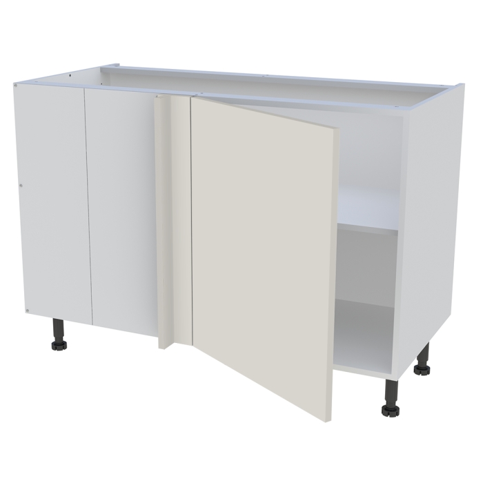Meuble bas d'angle cuisine 1 porte H. 87 cm x L. 120 cm - Lin mat