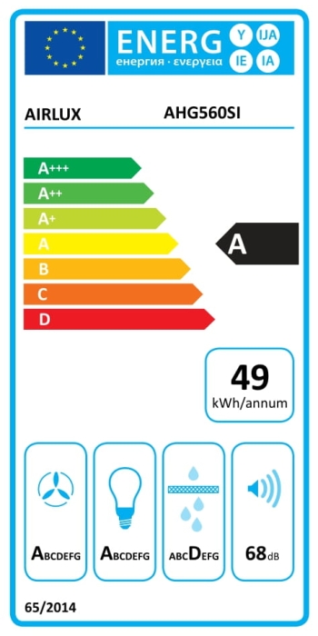 Hotte groupe filtrant 52 cm inox - Airlux AHG560SI