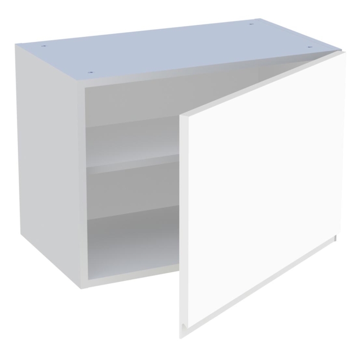 Meuble haut cuisine 1 porte H. 43,2 cm x L. 60 cm - Blanc mat sans poignée