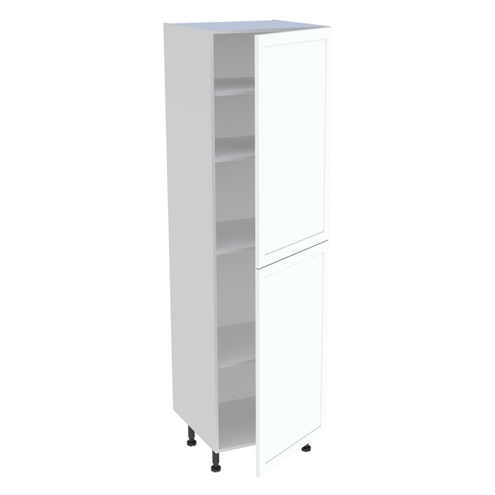 Colonne cuisine 2 portes H. 216,6 cm x L. 60 cm - C2P601 - Blanc cadre