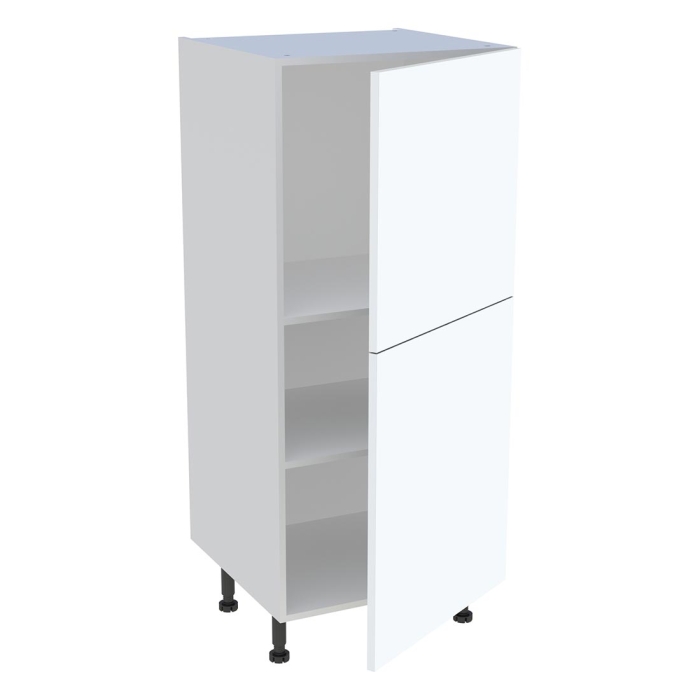 Demi colonne cuisine 2 portes H. 129,6 cm x L. 60 cm - Blanc mat
