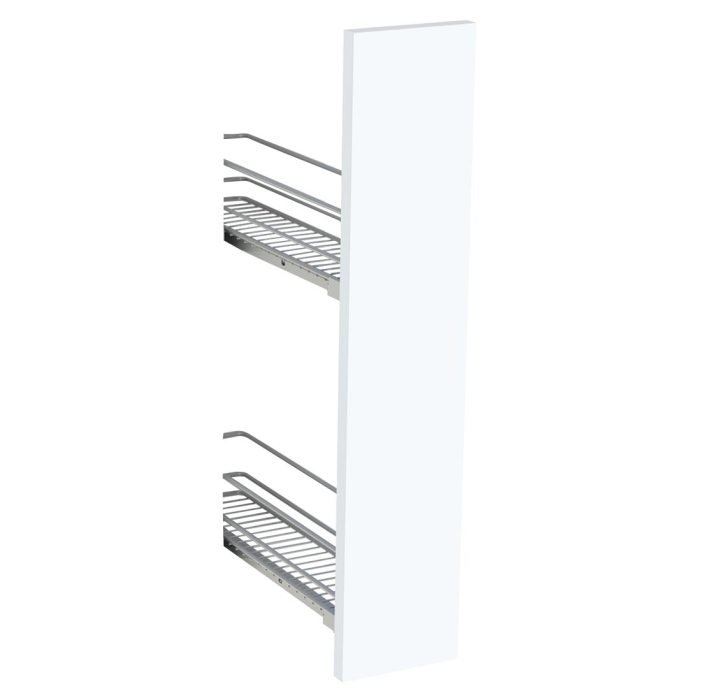 Kit façade meuble cuisine Blanc Mat 1 porte H. 71,7 cm L. 14,7 cm