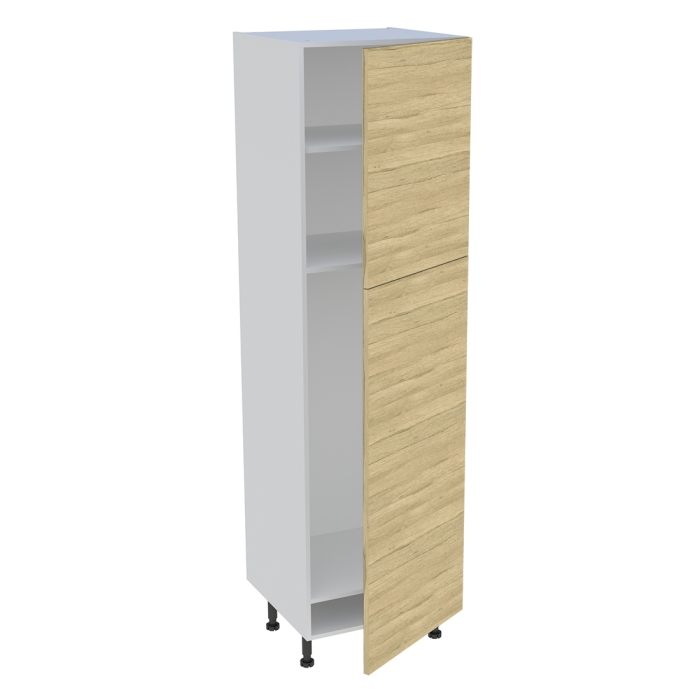 Colonne cuisine 2 portes H. 216,6 cm x L. 60 cm - CFR2P601 - Chêne clair