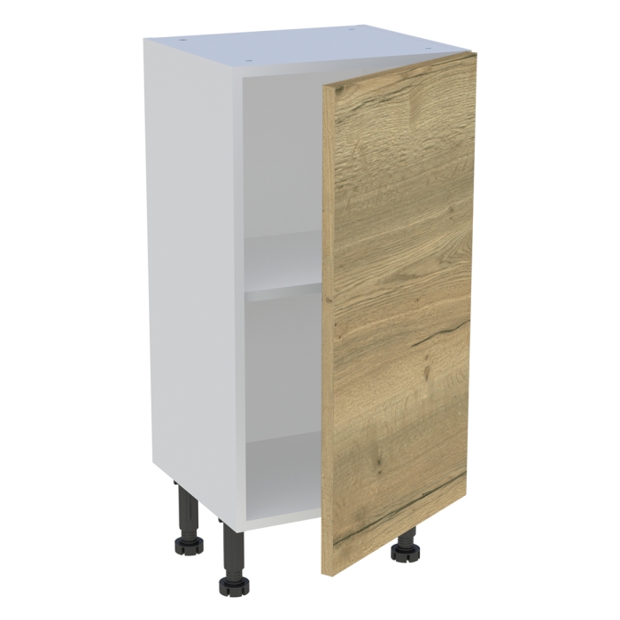 Meuble bas cuisine 1 porte H. 87 cm x L. 40 cm x P. 36,9 cm - Chêne structuré