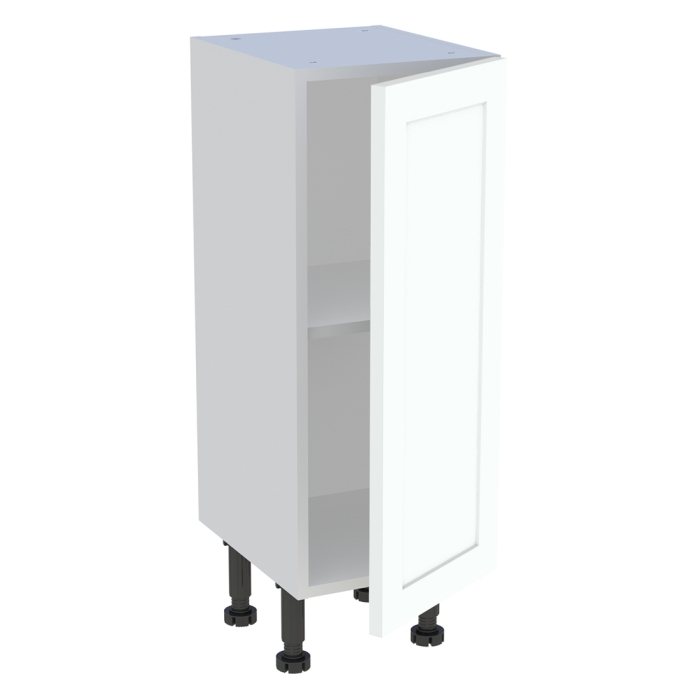 Meuble bas cuisine 1 porte H. 87 cm x L. 30 cm x P. 36,9 cm - Blanc cadre
