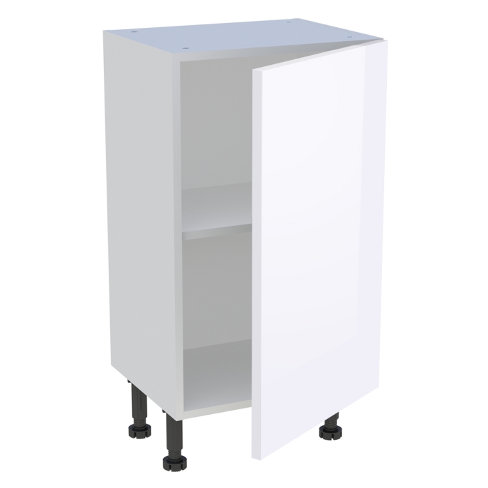 Meuble bas cuisine 1 porte H. 87 cm x L. 45 cm x P. 36,9 cm - Blanc brillant