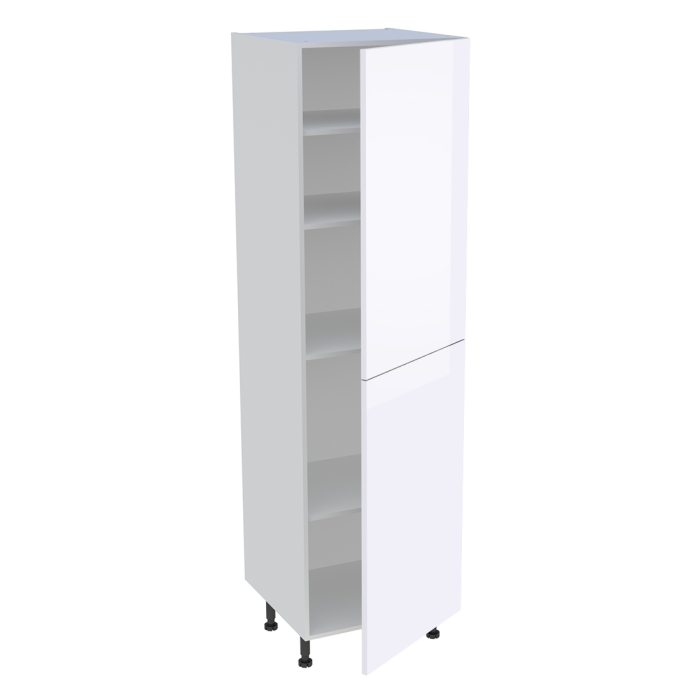 Colonne cuisine 2 portes H. 216,6 cm x L. 60 cm - C2P601 - Blanc brillant
