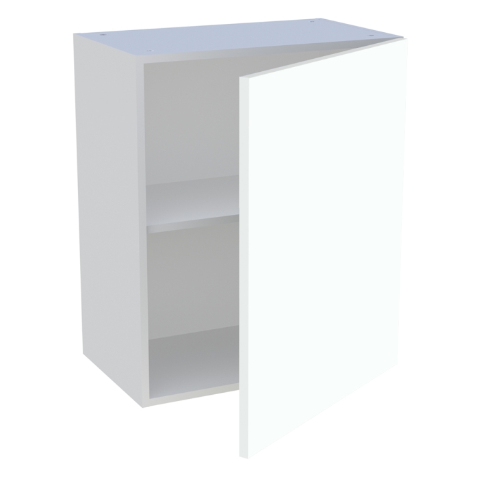 Meuble haut cuisine 1 porte H. 72 cm x L. 60 cm - Blanc chaud mat