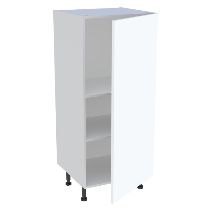 Demi colonne cuisine 1 porte H. 129,6 cm x L. 60 cm - Blanc mat