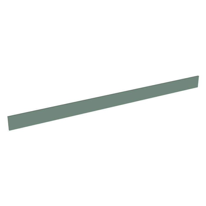 Plinthe ou fileur meuble cuisine L. 240 cm - Vert sauge mat