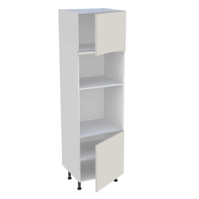 Colonne cuisine 2 portes H. 216,6 cm x L. 60 cm - CFMO2P - Lin mat