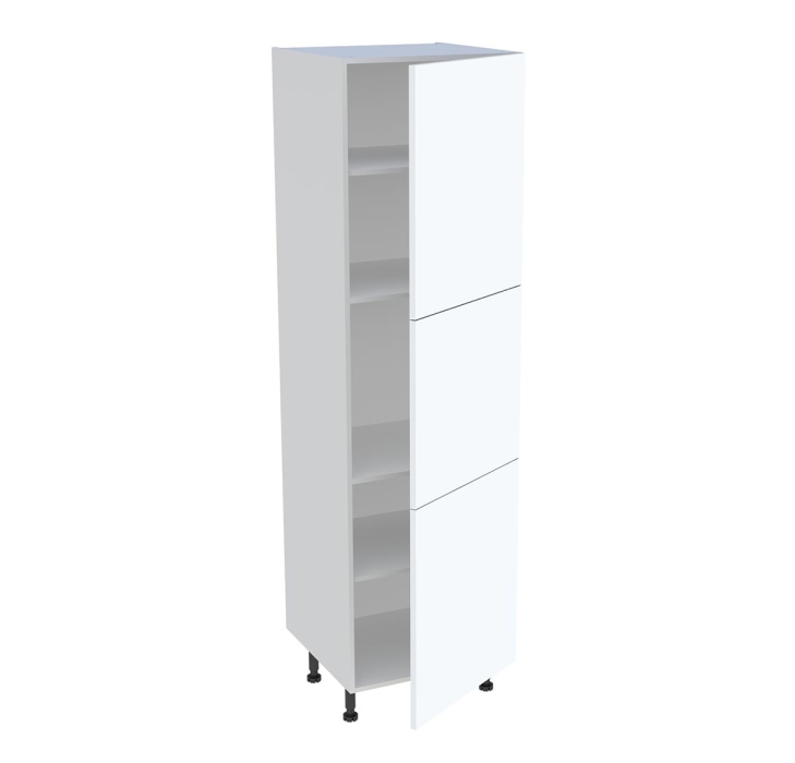 Colonne cuisine 3 portes H. 216,6 cm x L. 60 cm - Blanc mat