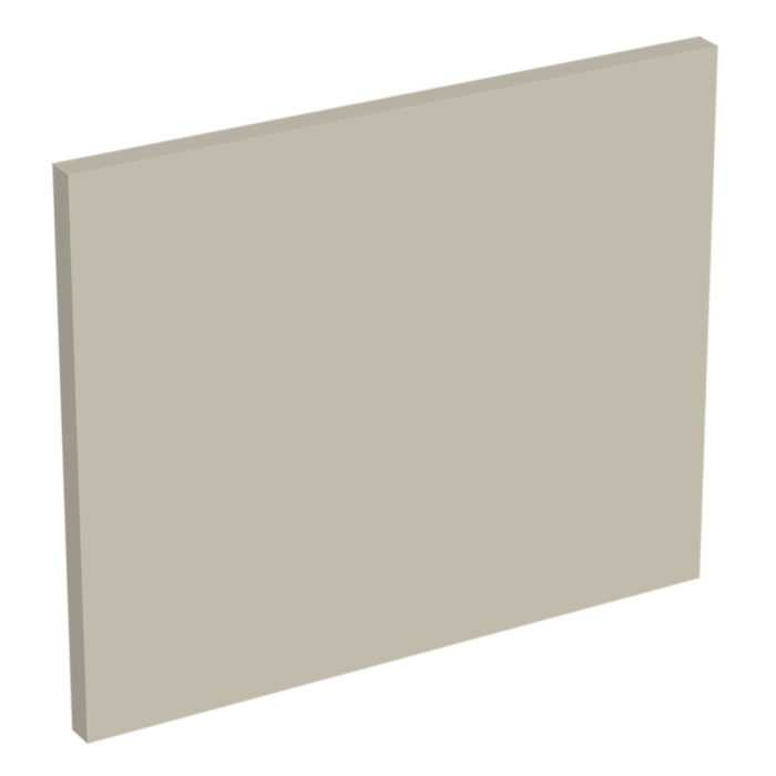 Coté de remplacement meuble haut cuisine faible hauteur Beige Mat - H. 28.8 cm
