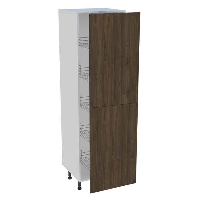 Colonne cuisine 2 portes H. 216,6 cm x L. 60 cm - C2P601EX - Noyer foncé