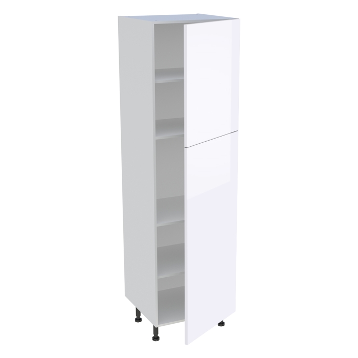 Colonne cuisine 2 portes H. 216,6 cm x L. 60 cm - C2P602 - Blanc brillant