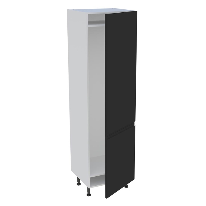 Colonne cuisine 2 portes H. 216,6 cm x L. 60 cm - CFR2P602 - Noir mat sans poignée