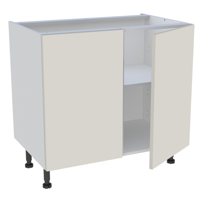 Meuble bas cuisine 2 portes H. 87 cm x L. 90 cm - Lin mat