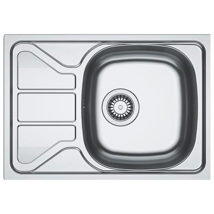 Evier 1 cuve avec petit égouttoir inox - Franke FRFY1PIN