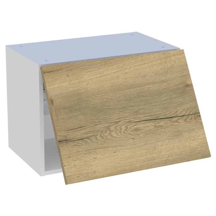 Meuble haut cuisine 1 porte relevante H. 43,2 cm x L. 60 cm - Chêne structuré
