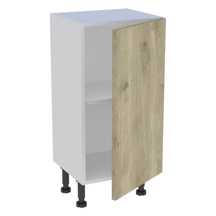 Meuble bas cuisine 1 porte H. 87 cm x L. 40 cm x P. 36,9 cm - Chêne doré