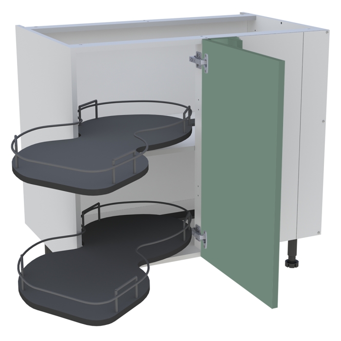 Meuble bas cuisine 1 porte H. 87 cm x L. 90 cm - BSA110D - Vert sauge mat