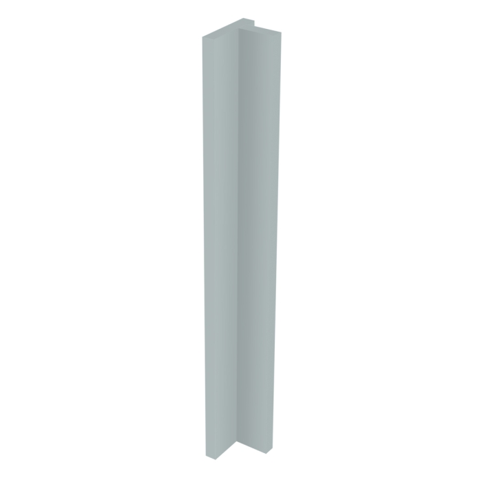 Kit fileur d'angle droit meuble cuisine GRIS CENDRE BRILLANT - H. 71.7 cm