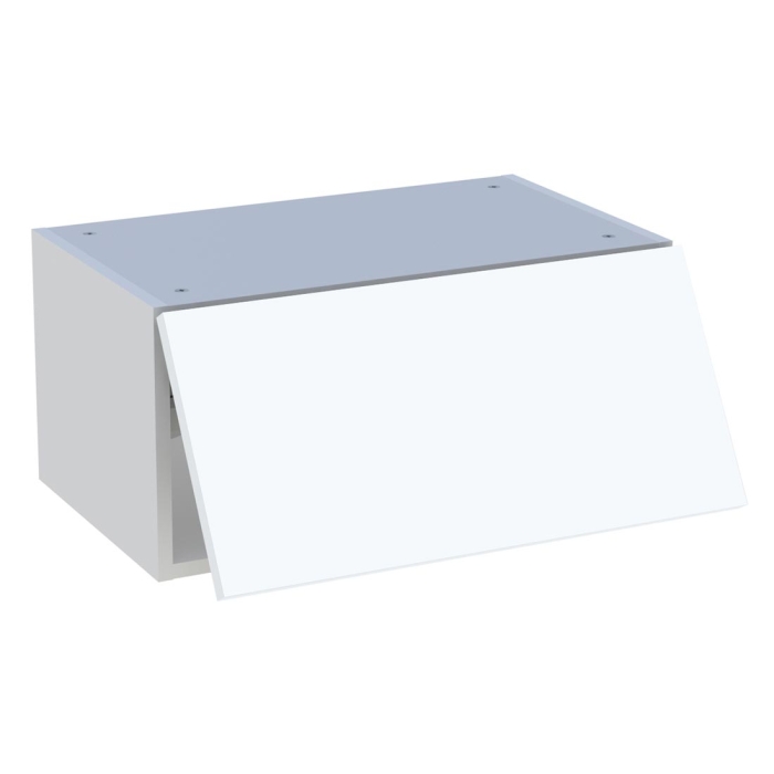 Meuble haut cuisine 1 porte relevante H. 28,8 cm x L. 60 cm - Blanc mat