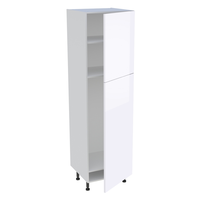 Colonne cuisine 2 portes H. 216,6 cm x L. 60 cm - CFR2P601 - Blanc brillant