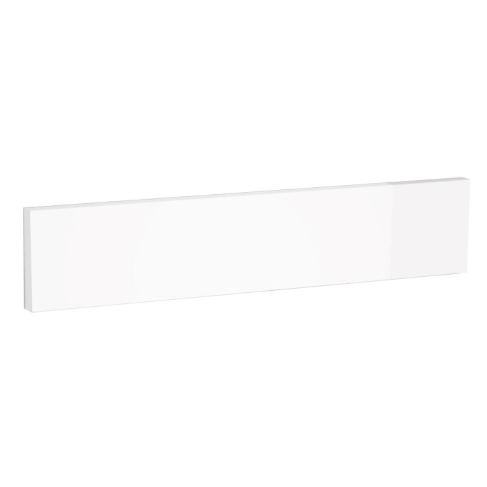 Kit bandeau four meuble cuisine Blanc Brillant Sans Poignée 1 bandeau H. 11,8 cm L. 59,7 cm