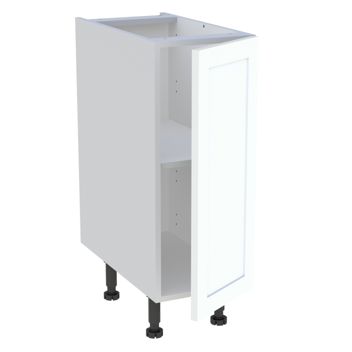 Meuble bas cuisine 1 porte H. 87 cm x L. 30 cm - Blanc cadre