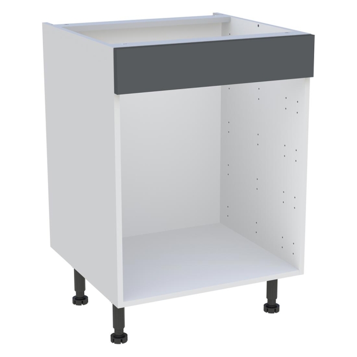 Meuble bas cuisine  H. 87 cm x L. 60 cm - Gris ardoise mat