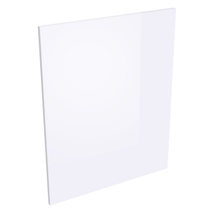 Coté de remplacement meuble bas cuisine BLANC BRILLANT - H. 72 cm