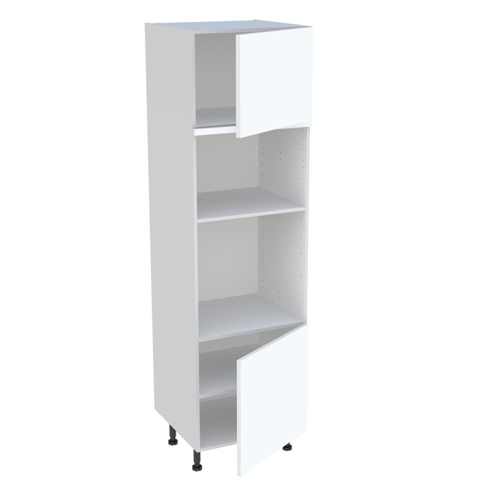 Colonne cuisine 2 portes H. 216,6 cm x L. 60 cm - CFMO2P - Blanc mat