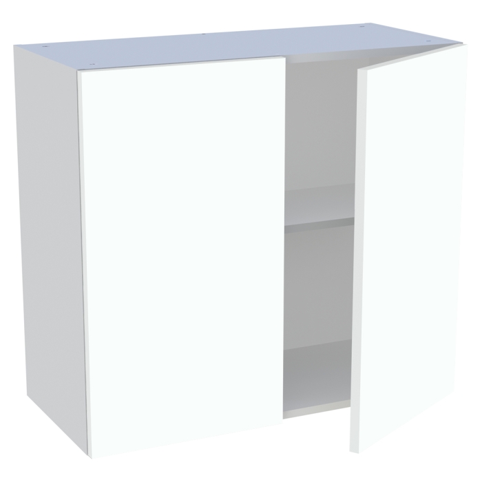 Meuble haut cuisine 2 portes H. 72 cm x L. 80 cm - Blanc chaud mat