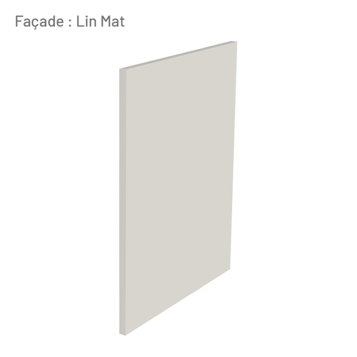 Cuisine complète Lin mat 220 cm avec meuble hotte
