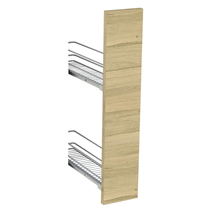 Kit façade meuble cuisine Chêne Clair 1 porte H. 71,7 cm L. 14,7 cm