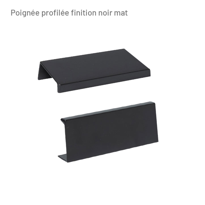Cuisine complète Lin et Terracotta mat 240 cm avec meuble hotte