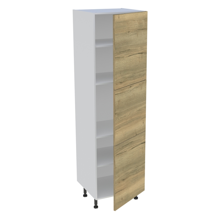 Colonne cuisine 3 portes H. 216,6 cm x L. 60 cm - Chêne structuré