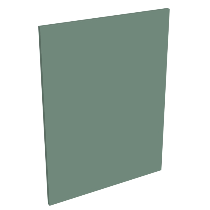 Kit joue de finition meuble bas cuisine VERT SAUGE MAT - H. 86.5 cm