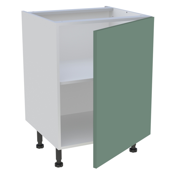 Meuble bas cuisine 1 porte H. 87 cm x L. 60 cm - Vert sauge mat