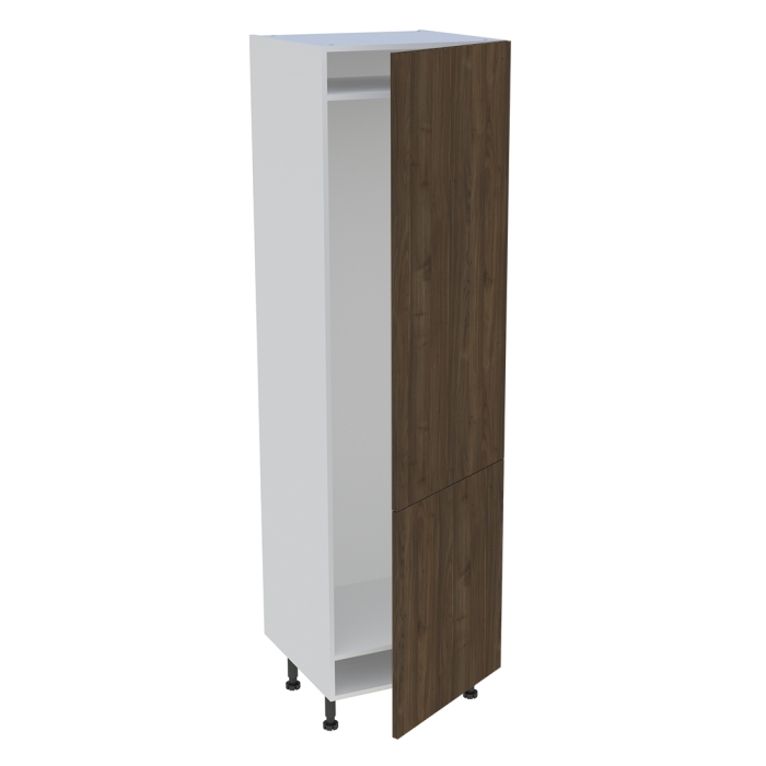 Colonne cuisine 2 portes H. 216,6 cm x L. 60 cm - CFR2P602 - Noyer foncé