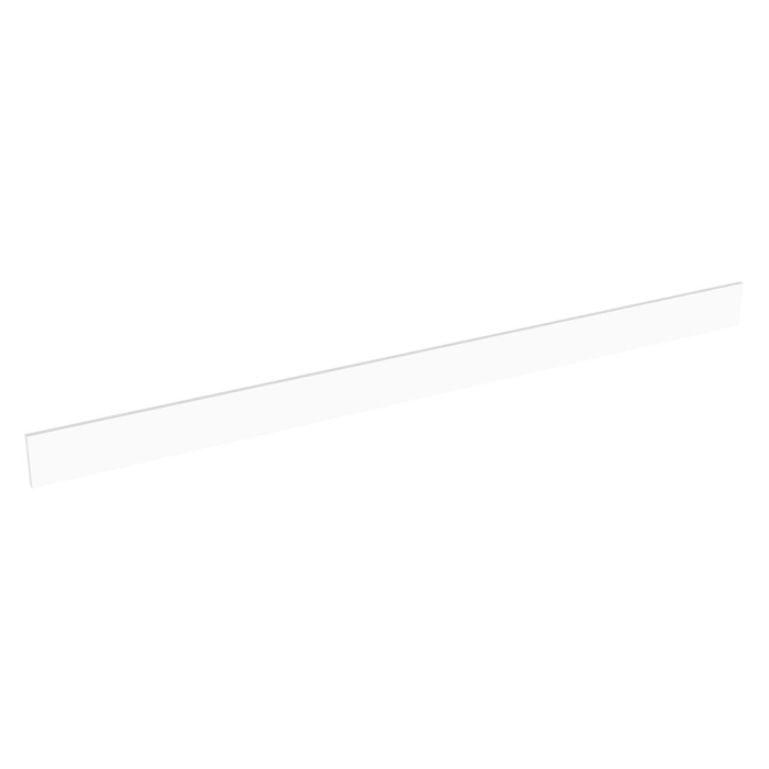 Plinthe ou fileur meuble cuisine L. 240 cm - Blanc mat sans poignée