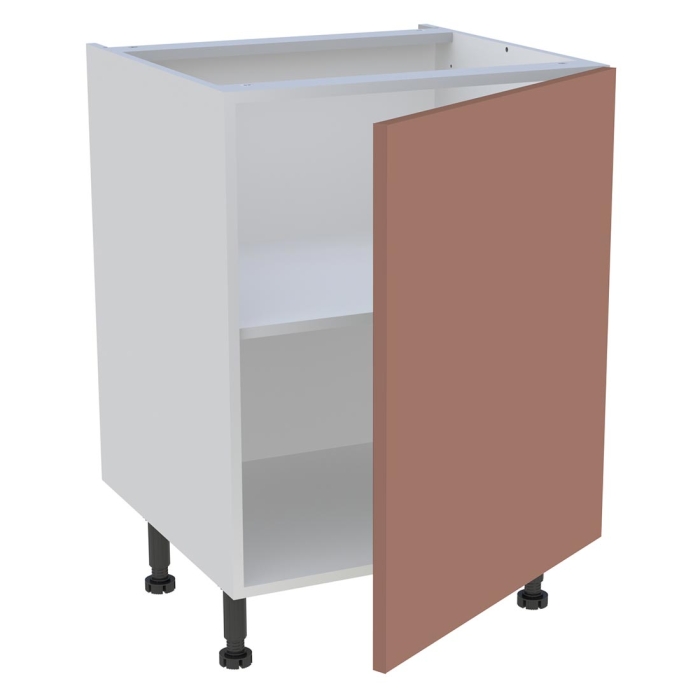 Meuble bas cuisine 1 porte H. 87 cm x L. 60 cm - Terracotta mat
