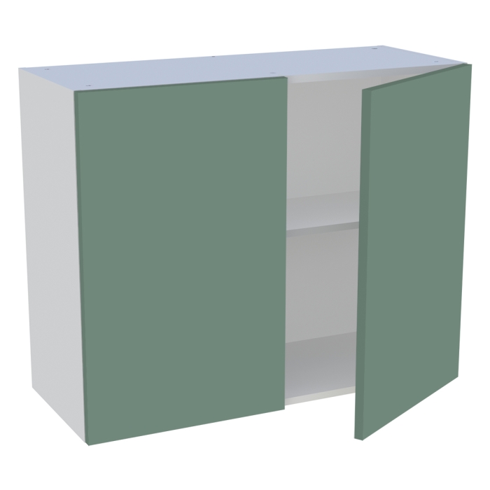 Meuble haut cuisine 2 portes H. 72 cm x L. 90 cm - Vert sauge mat