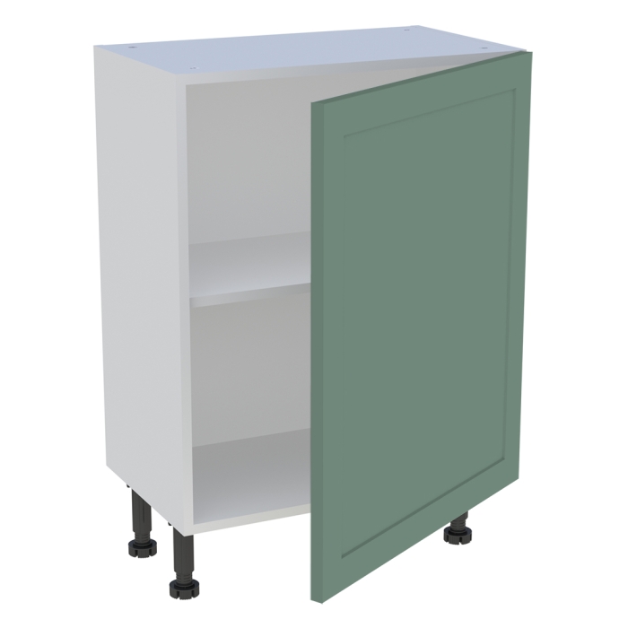 Meuble bas cuisine 1 porte H. 87 cm x L. 60 cm x P. 36,9 cm - Vert sauge cadre