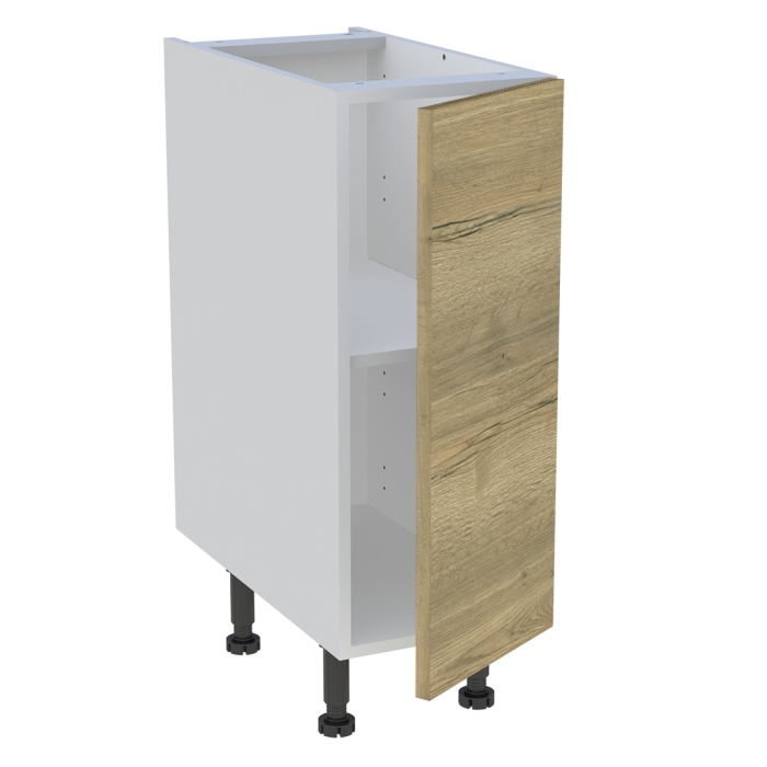 Meuble bas cuisine 1 porte H. 87 cm x L. 30 cm - Chêne structuré